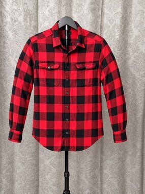 Men's red Flannel shirt 2XLT